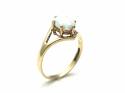 9ct Created Opal Solitaire Ring