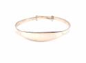 Silver ID Expandable Patterened Baby Bangle