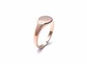 An Old 9ct Rose Gold Oval Signet Ring