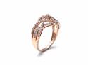 18ct Rose Gold Diamond Cluster Ring