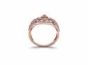 18ct Rose Gold Diamond Cluster Ring