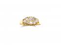 An Old 18ct Yellow Gold Diamond Cluster Ring