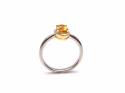 Silver & Gold Plated Citrine Ring