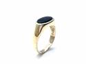 9ct Yellow Gold Oval Onyx Signet