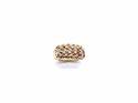 9ct Yellow Gold 2 Row Keeper Ring
