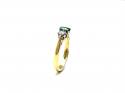 18ct Emerald & Diamond 3 Stone Ring