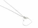 Silver Cut Out Heart Trace Chain Necklet