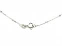 Silver Bead & Rolo Link Anklet 10 Inch