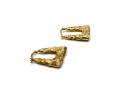 9ct Yellow Gold Textured Hoop Earrings