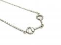 Silver Double Snaffle Pendant & Chain