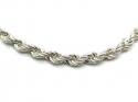 Silver Rope Chain 24 Inch