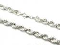 Silver Rope Chain 24 Inch