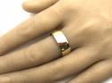 9ct D Shaped Wedding Ring 6mm Z+6