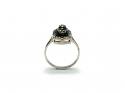 Silver Black Onyx & Marcasite Ring