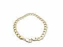 9ct Yellow Curb Anklet 10 Inches