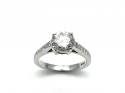 18ct White Gold Diamond Solitaire Ring 1.68ct