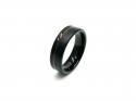 Tungsten Carbide Black & Wood IP Plating Ring