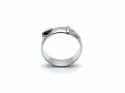Silver Plain Buckle Ring