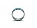 Tungstan Carbide & Turquoise Inlay Ring