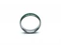 Tungsten Carbide & Malachite Inlay Ring