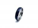 Tungsten Carbide & Lapis Lazuli Inlay Ring