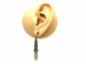 9ct Yellow Gold Jade Drop Earrings