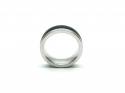 Steel & Black Carbon Fibre Inlay Ring