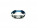 Tungten Carbide Blue IP Plating Ring