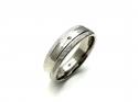 Platinum Patterned Wedding Ring 6mm