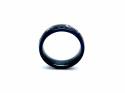 Stainless Steel Blue IP & Black Carbon Cogs Ring