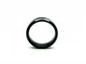 Tungsten Carbide Black & Abalone Shell Inlay Ring