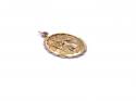 9ct Yellow Gold St christopher Pendant