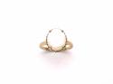 9ct Yellow Gold Opal Solitaire Ring