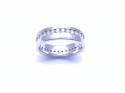 18ct White Gold  Diamond Set Wedding Ring 0.75ct