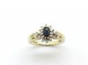 9ct Sapphire And Diamond Ring
