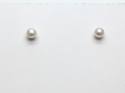 9ct White Freshwater Cultured Pearl Studs 4-4.5mm