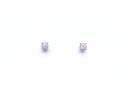 18ct White Gold Diamond Stud Earrings 0.37ct