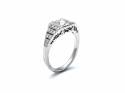 Platinum Diamond Fancy Solitaire Ring 1.13ct