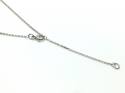 18ct White Gold Trace Chain 16/18 Inch