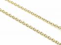 9ct Yellow Gold Oval Belcher Chain 16 inch