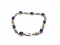 9ct Blue & Yellow Sapphire Bracelet
