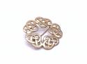 9ct Yellow Gold Celtic Brooch