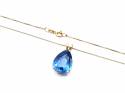 18ct Synthetic Spinel Pendant & Chain