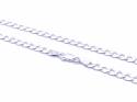 Silver Flat Open Curb Chain 16 Inch