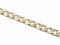 9ct Yellow Gold Patterned Curb Bracelet