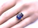 14ct Synthetic Sapphire Solitaire Ring