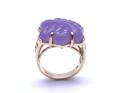 14ct Purple Jade Dress Ring