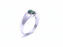 9ct White Gold Chrome Diopside Ring