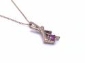 9ct Yellow Gold Ruby Drop Pendant & Chain