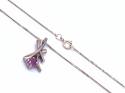 9ct Yellow Gold Ruby Drop Pendant & Chain